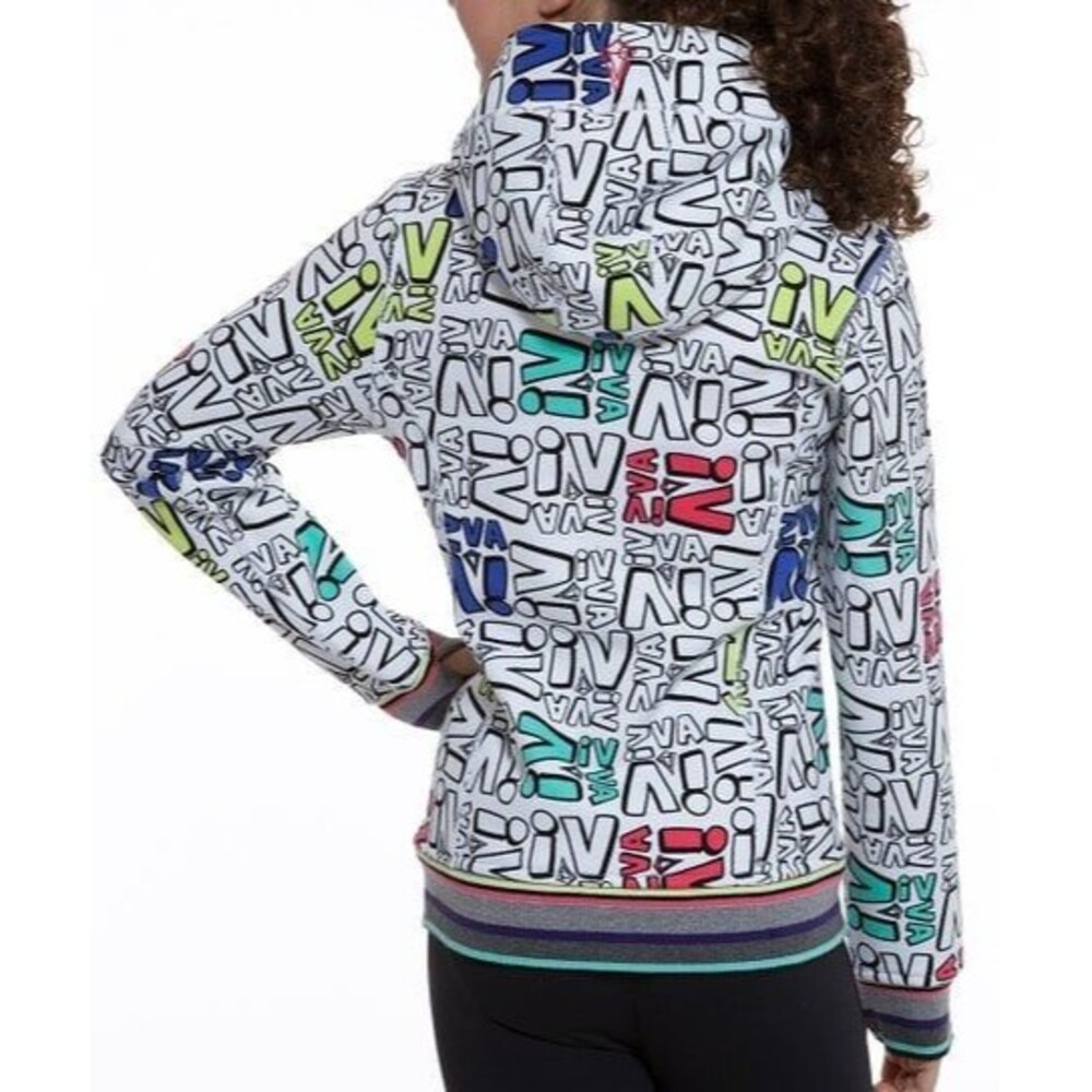 Ivivva by Lululemon Neon Graffiti Hoodie Size 10 - Picture 2 of 10